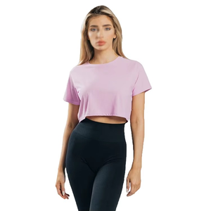 Femmes Crop Top Doux Confortable Personnalisé Design Unique Personnalisé Demande Logo Femmes Crop Top Extérieur Léger Anti-transpiration - Product Image 1