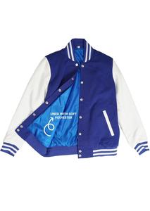 Men's New Fashion Classic <b>Baseball</b> <b>Bomber</b> <b>Jacket</b> Winter Top Outerwear with Canvas Stand Collar Front Logo - Product Image 5