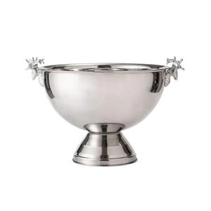 Copa de Champán Redonda de Metal Plateado de Último Diseño con Base, Enfriador de Vino Grande, Cubitera para Fiestas, Bodas y Eventos - Product Image 4