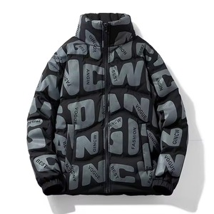 Veste matelassée pour homme, nouvelle conception, vente en gros personnalisée, légère, matelassée, vêtements d'extérieur d'hiver, style streetwear avec sublimation personnalisée - Product Image 2