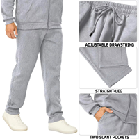 Setelan Olahraga Pria Musim Panas Bermotif 2 in 1 Desain Sporty Gaya Regular Fit Ringan Cepat Kering Kantong Samping Model Baru Bahan Lembut