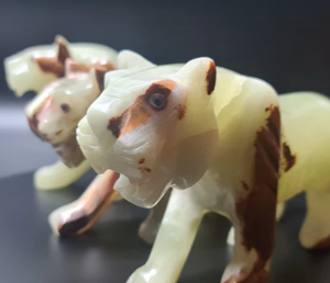 Estatua de Ónix Tallada a Mano de 8 Pulgadas, Artefacto del Tigre, Decoración del Zodiaco Chino del Año del Tigre, Venta al por Mayor - Product Image 5