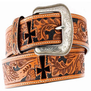 Best Selling Premium Quality 100% Genuine Leather Western Tooling <b>Belt</b> Hand Carved Engraved <b>Cowboy</b> <b>Belt</b> Wholesaler Manufacturer - Product Image 1