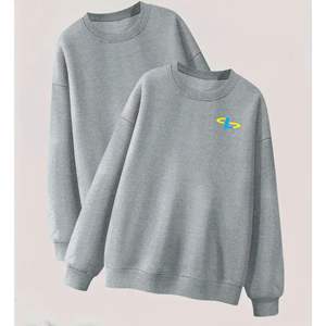 เสื้อสเวตเชิ้ตเด็กคอกลมสำหรับฤดูหนาว ผ้าฝ้าย 100% สีพื้นเรียบ ย้อมสีแบบธรรมดา ผ้าฟลีซ ระบายอากาศได้ดี แห้งเร็ว - Product Image 3