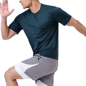 Camiseta de Corte Regular para Verano, Gimnasio, Ejercicio, Fisicoculturismo, Cuello Redondo, Manga Corta, Logotipo Personalizado, Ecológica, Transpirable, 100% Algodón - Product Image 2