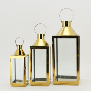 Lanternes en métal décoratives pour bougeoirs, 10 pièces, support de bougies - Product Image 6