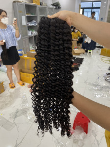 100% Remy Extensions Kinky Straight Vietnamien Bundles Machine Double Trame Toutes Les Couleurs Convient Usine Prix Haute Qualité Réel - Product Image 4