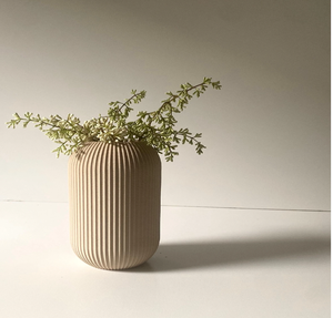 แจกันสีเบจแบบมีโครงตกแต่งแบบเรียบง่ายเน้นบ้านไร่ที่ทันสมัยแจกันตกแต่งเล็กๆมีจำหน่ายในราคาขายส่ง - Product Image 1