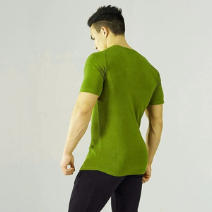 Meilleure vente de t-shirts de sport 100% coton de haute qualité couleur unie 230g conception sans couture impression personnalisée de haute qualité pour hommes - Product Image 4