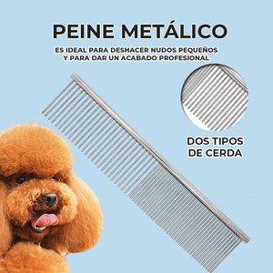 Brosse démêlante en acier inoxydable pour chiens et chats, pratique, en ABS, pour éliminer les poils, taille personnalisable - Product Image 5