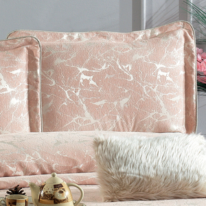 ชุดเครื่องนอนกูซิด ANGORA ลายทาง 4 ชิ้น ผ้าเชนิลล์ทอ 100% ป้องกันไรฝุ่น ซักได้ ขนาดคิงไซส์ สำหรับใช้ในบ้าน ผลิตจากตุรกี - Product Image 3