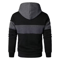 Sweat à capuche court thermique lourd pour hommes 100% coton brodé personnalisé polaire surdimensionnée pour l'hiver