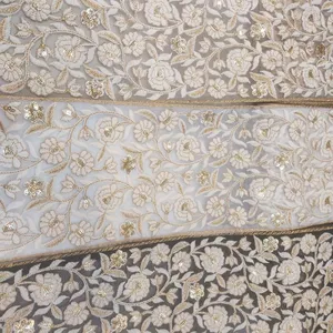 Tissu en coton Liberty London doux personnalisé imprimé numérique grande fleur 100% pur coton tana tissu de pelouse pour robe