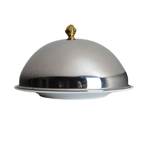 Couvercle de gâteau en acier inoxydable Dôme personnalisé exigeant fait à la main Couvercle de plat de nourriture en acier inoxydable d'excellente qualité - Product Image 1