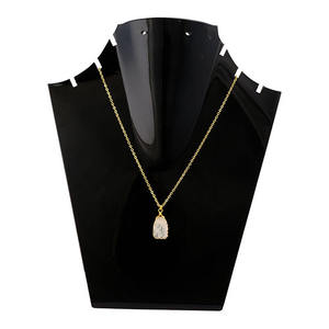 Tranche Howlite Gemstone Pendentif Véritable Or Électrolytique Minimaliste Collier Bijoux En Gros Approvisionnement - Product Image 3