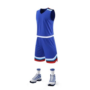 Maillots de basket en gros en stock – Tenues de basket personnalisées pour hommes, ensembles respirants à séchage rapide, maillots de basket - Product Image 6