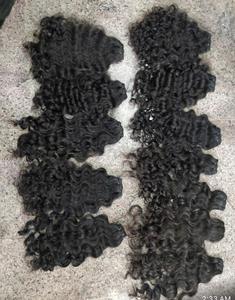 Kinky Curly Virgin Brazilian Wefted Extensiones de cabello humano 30 pulgadas Jerry Curl Wave Style 3 Bundles - Product Image 1