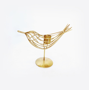 Escultura de Pájaro de Alambre Hecha a Mano, Portavelas Decorativo de Metal con Forma de Pájaro, Decoración Artística para el Hogar - Product Image 6