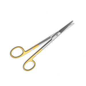 Ciseaux chirurgicaux demi-dorés sur mesure avec lame en acier inoxydable fine et tranchante Pince médicale manuelle - Product Image 2
