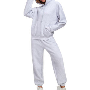 Chándales ecológicos para mujer, chándal de manga larga con estampado de logotipo personalizado para mujer - Product Image 2