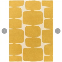Tapis tapis tufté le plus jaune fait à la main tapis en laine moderne 8x10 pile coupée personnalisation taille pour salon tapis décor à la maison ensembles