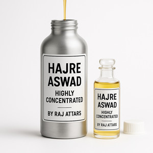 Hajre Aswad de haute qualité 50 grammes d'huile de parfum concentrée parfum unisexe longue durée pour un usage quotidien et la fabrication de parfums - Product Image 1
