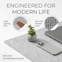 Alas Meja Felt Besar Tahan Lama dengan Logo Kustom, Laris di Pabrik, Pelindung Mouse Pad Anti Selip untuk Meja Kantor