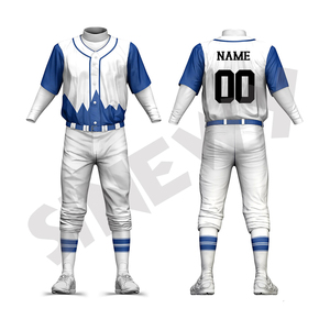 Pack promotionnel : Maillots d'entraînement et uniformes de baseball personnalisés avec logo sérigraphié, uniformes de sublimation pour équipes de baseball - Product Image 3