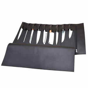 Top Quality Custom Made Leather Knife <b>Roll</b> <b>Bags</b> Customized Logo Kitchen Tool <b>Bags</b> - Product Image 4