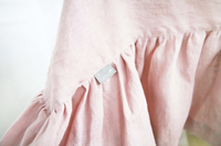 Vente directe d'usine HSC Nappe en lin à volants OEM Nappe en lin biologique douce faite à la main de taille personnalisée avec volants faits à la main