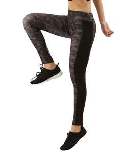 Women's Latest Design Slim Fit Cropped Tights Grey Black Camouflage Printed Fitness <b>Leggings</b> for Winter Yoga Stylish Pants for - Product Image 2