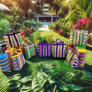 Sacs à provisions écologiques en nylon recyclé tissé PP Plastique polypropylène recyclé durable fabriqué en Inde-Options en vrac - Product Image 2