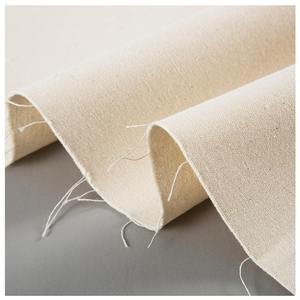 Hot Selling New Light Weight Canvas Raw White Greige Cotton Material Fabric - Product Image 5