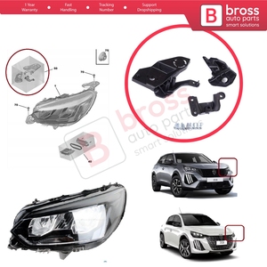 ชุดซ่อมขายึดไฟหน้า BHL581-1 ด้านซ้าย สำหรับ 208 e-208 MK2 P21 2008 e-2008 MK2 P24 2019-ปัจจุบัน 1656169580 - Product Image 5