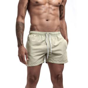 Haute qualité hommes couleur unie séchage rapide vêtements de plage décontractés moyen pantalons chauds natation Surf Board ShortsDDP expédition - Product Image 4