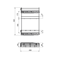 Emuca-Botellero Extraíble SupraMax de Cierre Suave, 3 Estantes, Módulo de 150mm, Acero Cromado, Lado Izquierdo, Accesorio para Armario de Cocina, Modelo Español