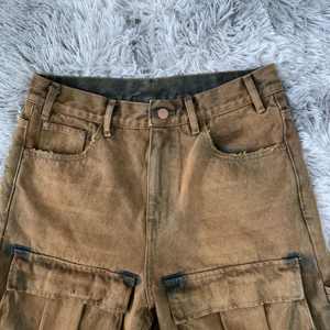 Short décontracté taille haute pour hommes, délavé à l'acide, fabricant de shorts cargo courts d'été pour hommes - Product Image 5
