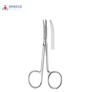กรรไกรตัดโลหะสำหรับผ่าตัดแบบตรงและโค้งทำจากสเตนเลสสตีลสำหรับการผ่าตัดเนื้อเยื่อที่ละเอียดอ่อน - Product Image 2