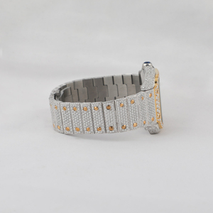 Montre de luxe en moissanite VVS1 pour homme avec jeu d'aiguilles pour tester les diamants-Montre de style mécanique - Product Image 3