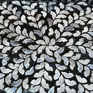 Plateau de service en incrustation d'os Fabriqué à la main Design de motifs floraux Plateau de service décoratif en incrustation d'os Art indien fait à la main à bas prix - Product Image 6