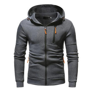 Chándal para hombre/Chándal de algodón 100% Logotipo personalizado de alta calidad Chándal con cremallera para hombre Sudadera con capucha - Product Image 2