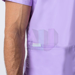 ชุดสครับผ้าคอตตอนยืดหยุ่น ระบายอากาศได้ดี แห้งเร็ว ทรงกระชับ เหมาะสำหรับใช้ในโรงพยาบาล สำหรับผู้ชาย - Product Image 4