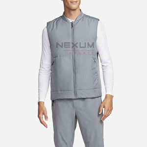 Lo último en chaleco acolchado para hombre con logotipo personalizado de alta calidad personalizado, abrigo cálido de invierno sin mangas ligero, chalecos acolchados 2025 - Product Image 4