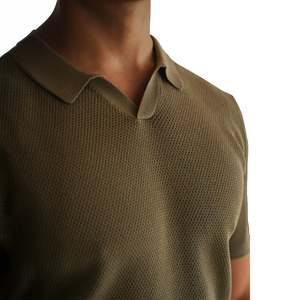 Camisetas Polo de Moda Urbana con Diseño Calado de Oliva, Camisetas Polo Casuales para Hombre - Product Image 4