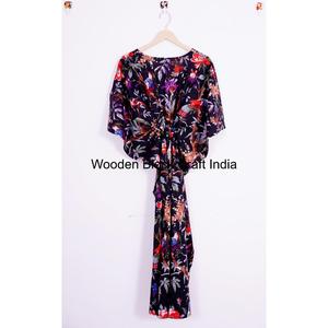 Caftán 100% Algodón, Vestido Indio de Algodón, Bata Bohemia de Algodón, Ropa de Verano, Caftán para Dormir, Caftán para Mujer para Regalo - Product Image 5