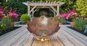 Eco-Friendly Brass Fruit Bowl Kitchen Counter Fruit Basket for Candy Vegetables <b>Dining</b> Room <b>Table</b> Office Home Decor - Product Image 2