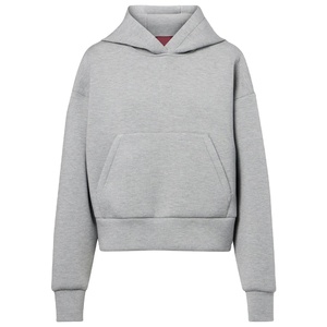 Warm Pullover Hoodie para mujer Fabricación de sudadera con capucha de lana de algodón Premium para uso al aire libre - Product Image 1