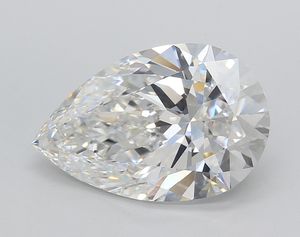 Signature Stone 5,00 Carat Lab Grown CVD Diamante suelto Corte de pera 14,90 MM IGI Certificado F Color VS1 Claridad para icono de joyería - Product Image 1