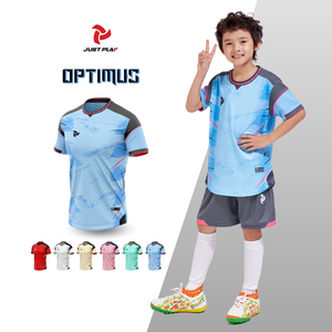 Optimus Factory, Conjunto de camiseta de fútbol de poliéster 100% de alta calidad, diseño de logotipo personalizado impreso por transferencia de calor para adultos, el mejor desgaste - Product Image 1