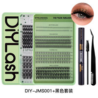 Lot de 530 faux cils individuels de différentes longueurs pour extension de cils, maquillage professionnel, greffe de cils en grappe